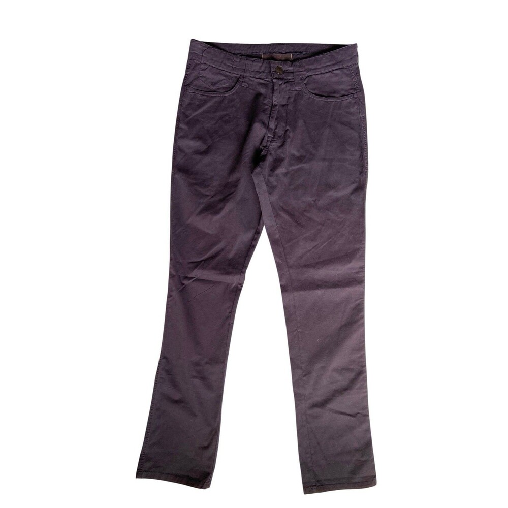 Tom James Mens‎ Stretch Cotton Twill Pants Size 32x34 Burgundy Custom Tailored